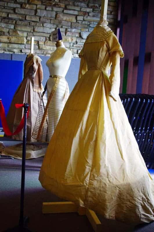 1860s dresses and wire skirt hoop