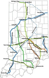 Michigan Road map
